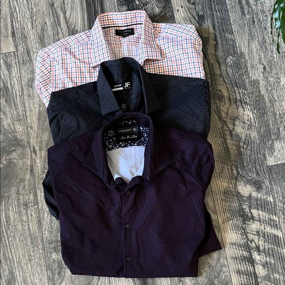 Bundle orange banana republic size L black JF size L purple denim y flower size